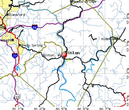 hinton wv 25951|street map of hinton wv.